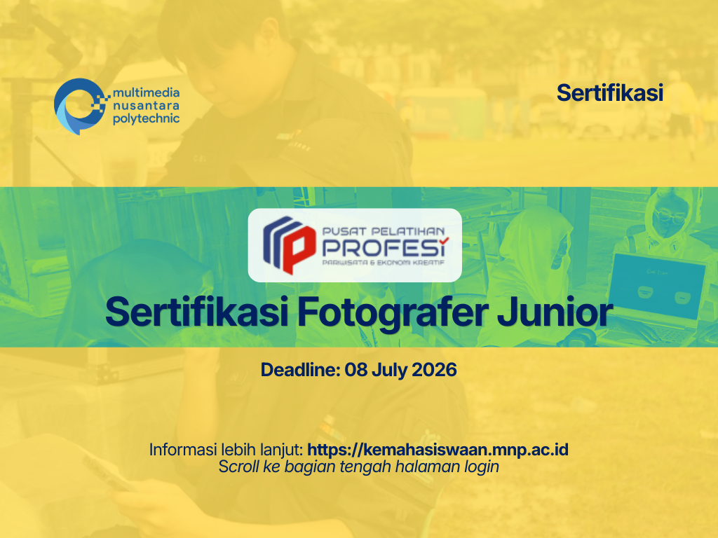Pelatihan dan Sertifikasi Fotografer Junior 2026