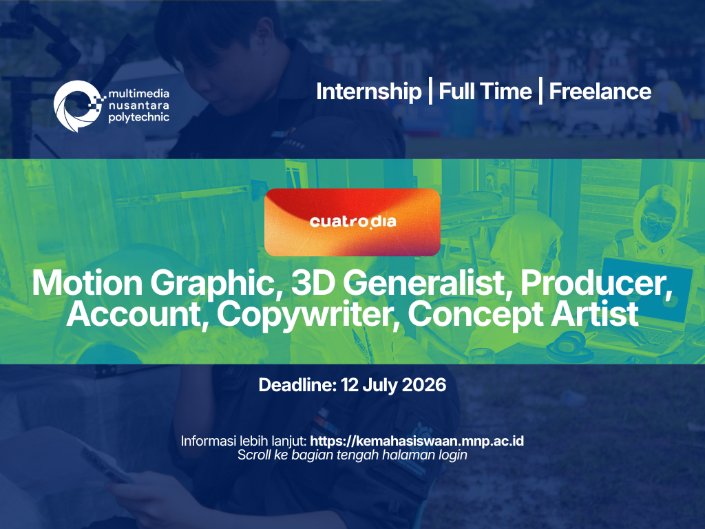 Motion Graphic, 3D Generalist, Producer, Account, Copywriter, Concept Artist