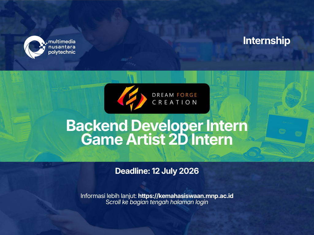 Backend Developer Intern, Game Artist 2D Intern