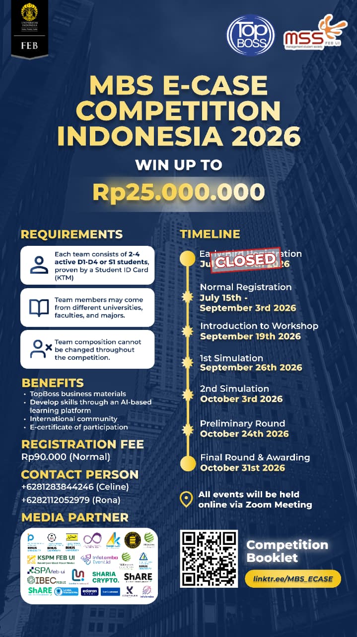 MBS E-CASE COMPETITION INDONESIA 2026