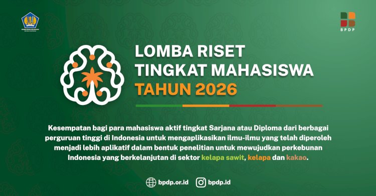 Lomba Riset Tingkat Mahasiswa BPDP 2026–2027